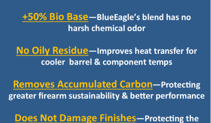 Product Specifications Define The BlueEagle Excellence